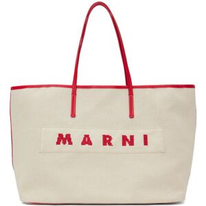 Marni Petit cabas réversible Janus beige et rouge - UNI - Publicité