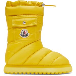 Moncler Bottes Gaia jaunes rembourrées en duvet à poche - IT 35 - Publicité