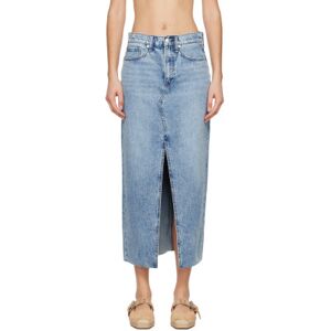 rag & bone Jupe longue Clara bleue - WAIST US 27 - Publicité