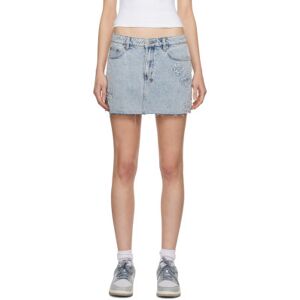 Ksubi Mini-jupe bleue en denim à taille basse - WAIST US 27 - Publicité