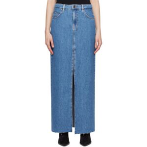 Ksubi Jupe longue Kara bleue en denim - WAIST US 27 - Publicité