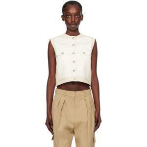 Sportmax Gilet Salita blanc en denim - IT 44 - Publicité