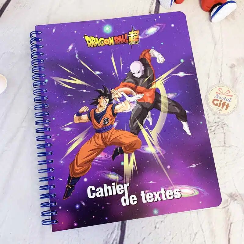 NostalGift Cahier de textes 17x22 Dragon Ball DBS 152 pages - Clairefontaine - Violet