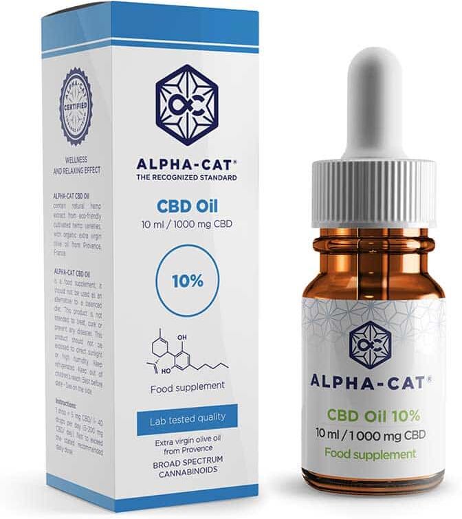 Huile CBD 10% - Alpha-Cat