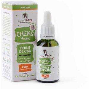 Huile CBD pour chien moyen 30mL