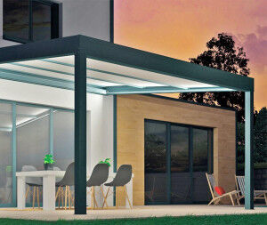 Atrium Concept Pergola polycarbonate FUTUR EVOLUTION (Adossée)