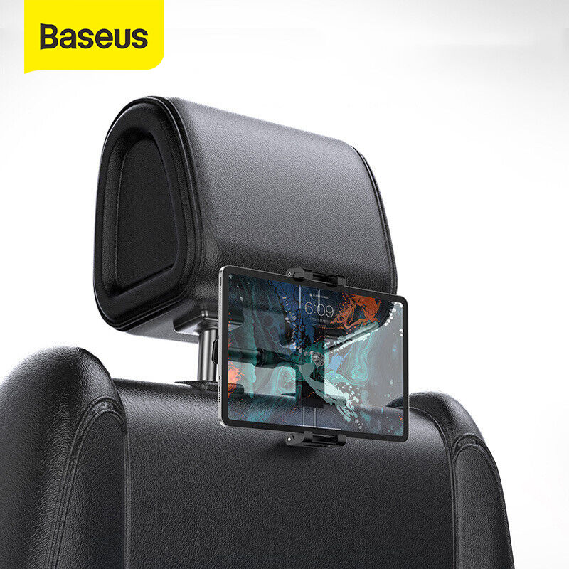 Doop Support de voiture pour siège arrière encliquetable en alliage d'aluminium tablette pour téléphone portable support universel télescopique à ressort