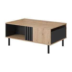 libolion Table basse de salon avec tiroir de rangement collection MADIS chêne artisan - Publicité