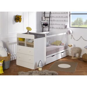 Nateo Concept Lit bébé évolutif 70x140 BORA - Blanc