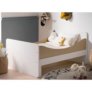 Nateo Concept Lit enfant évolutif 90x140 MANLY - Blanc/Chêne