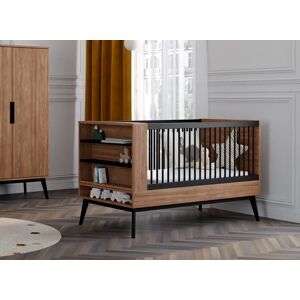 Nateo Concept Lit bébé évolutif 70x140 VINTAGE – Noyer