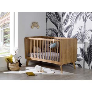 Nateo Concept Lit bébé évolutif 70x140 WOOD – Chêne Vintage