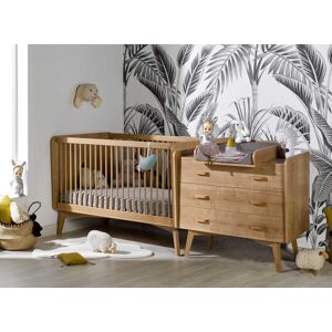 Nateo Concept Chambre bébé complète WOOD - Chêne Vintage