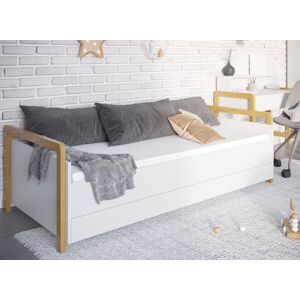 Nateo Concept Lit banquette enfant 80x180 ADAM - Blanc/Chêne