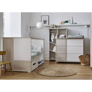 Nateo Concept Lit bébé évolutif 70x140 SALTO - Blanc/Pin