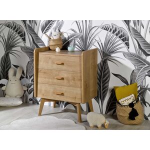 Nateo Concept Petite commode 3 tiroirs WOOD – Chêne Vintage