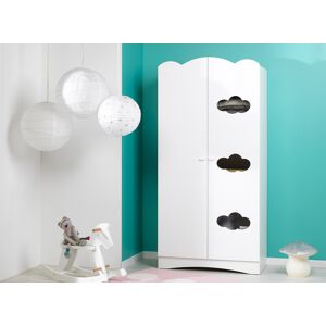 Nateo Concept Armoire 2 portes CLOUD – Blanc