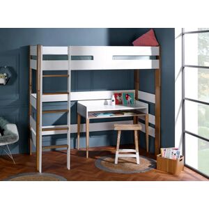 Nateo Concept Lit mezzanine 90x190 CODY – Blanc/Bois