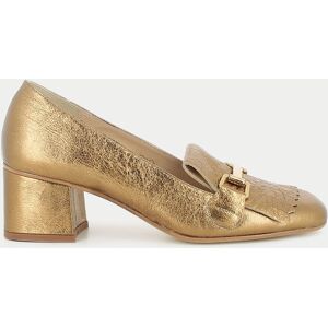 Jonak Mocassins à talons avec mors et pattes frangées en cuir bronze Jonak 35,36 femme