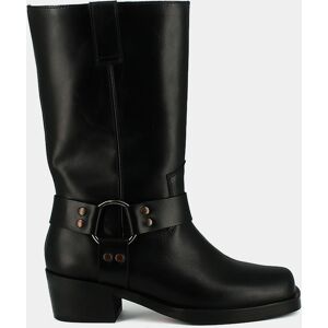 Jonak Bottes à boucles en cuir gras noir Jonak 36,37,38,39,40 femme