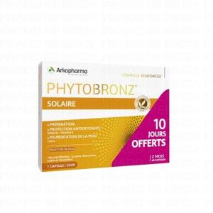 ARKOPHARMA Phytobronz preparateur solaire lot de 2 x 30 capsules