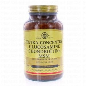 SOLGAR Extra Concentre Glucosamine Chondroïtine MSM x60Comprimes
