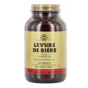 SOLGAR Levure de biere et vitamine B12 250 gelules