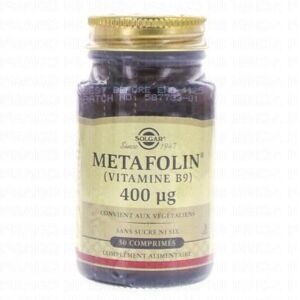 SOLGAR Metafolin (Vitamine B9) 400µg 50 comprimes