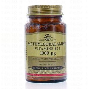 SOLGAR Methylcobalamine (Vitamine B12) 1000µg 30 comprimes