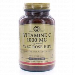 SOLGAR VItamine C 1000 avec rose hips x100 comprimes