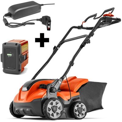 Scarificateur S138i + Batterie BLi20 + chargeur QC80 HUSQVARNA - Publicité Scarificateur S138i + Batterie BLi20 + chargeur QC80 HUSQVARNA - Publicité