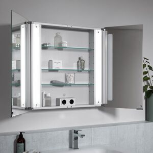 HSK ASP Softcube Armoire de toilette avec éclairage et 2 portes, 1162075#TR-MS,