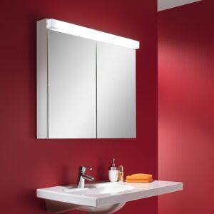 Schneider LOWLINE Armoire de toilette avec éclairage et 2 portes, 151.261.02.02, LOW 60/2/LED