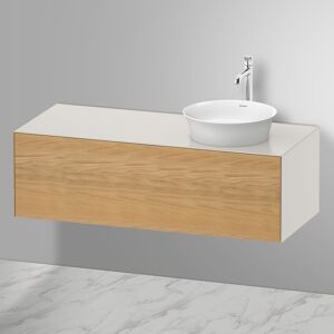 Duravit White Tulip Vasque avec meuble bas, 1 tiroir, 23624300791+WT4977RH539,