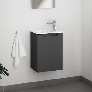 evineo ineo5 Meuble sous-vasque l : 42 cm, 1 porte gauche, avec poignée encastrée, pour lave-mains ME by Starck de Duravit,, BE0364AN,