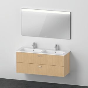 Duravit ME by Starck Vasque double avec meuble sous-vasque XBase et miroir LED, XB0074030300000, - Publicité