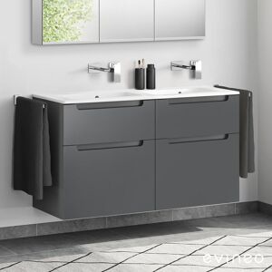 Duravit ME by Starck Double vasque avec meuble sous-vasque Evineo ineo5 l : 130 cm, 4 tiroirs, avec poignée encastrée,, 23361332601+BE0369AN, - Publicité