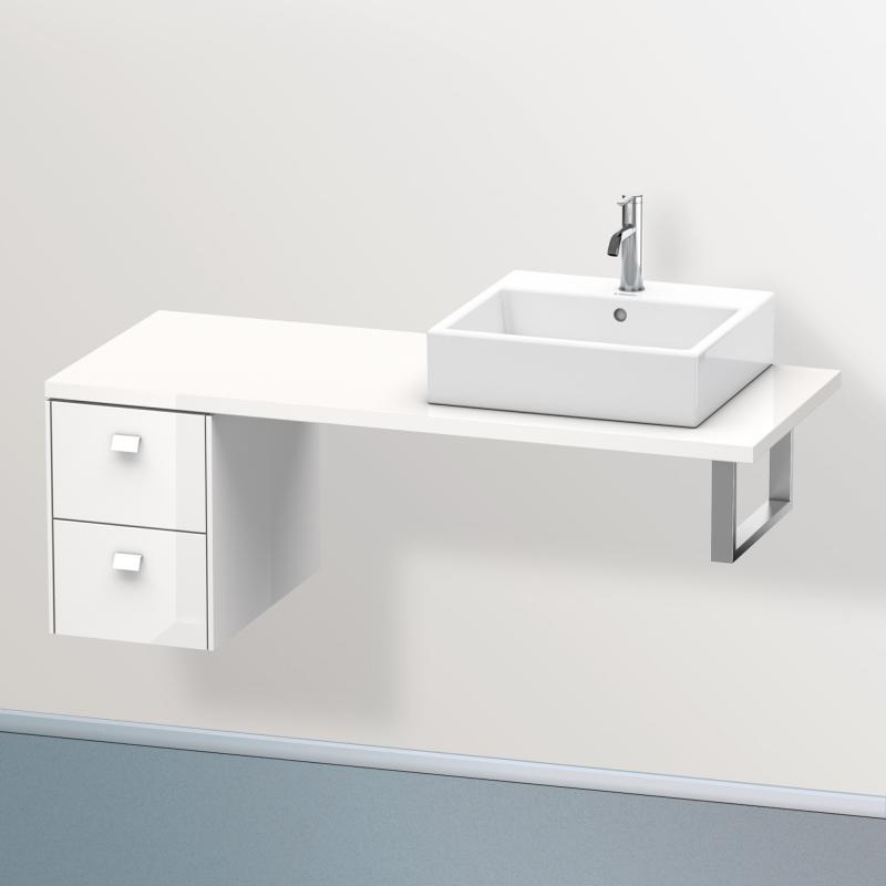 Duravit Brioso Meuble bas pour plan de toilette avec 2 tiroirs, BR513502222,