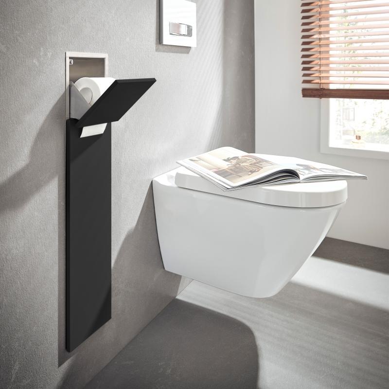 Emco Asis Pure Module WC encastré avec compartiment pour rouleau de rechange, 975551401,