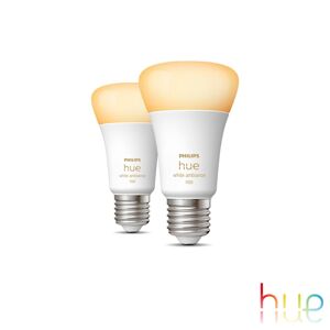 Philips Hue White Ambiance LED E27, 8 watts, lot de 2, 8719514291256,