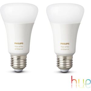 Philips Hue White Ambiance LED E27, 9,5 watts, pack double, 8719514328242,