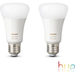 Philips Hue White and Color Ambiance LED E27, 9,5 watts, pack double, 8719514328365,