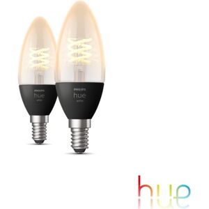 Philips Hue White Bougie LED, E14, lot de 2, 8719514302211,