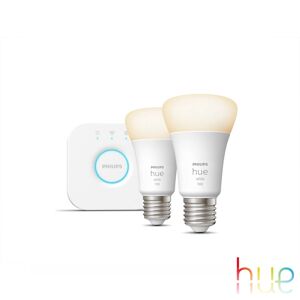 Philips Hue White kit de redémarrage avec pont, LED E27, 9,5 watts, 8719514289116,