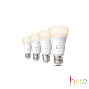 Philips Hue White LED E27, 9,5 watts, lot de 4, 8719514319141,