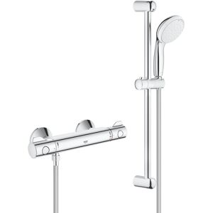 Grohe Grohtherm 800 Mitigeur de douche thermostatique avec garniture de douche, montage mural, 34565001, - Publicité