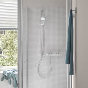 Grohe Precision Flow Mitigeur de douche thermostatique avec set de douche, montage mural, 34842000, - Publicité