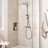 Grohe Vitalio Start 250 Cube Colonne de douche avec mitigeur thermostatique, montage mural, 26696000,