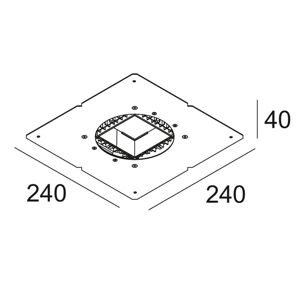 Delta Light Einbaubox 75 Trimless OFA, 202 01 75 OFA,