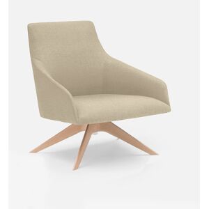 Andreu World Alya Fauteuil avec dossier bas, cuir véritable, BU-1524#1805,